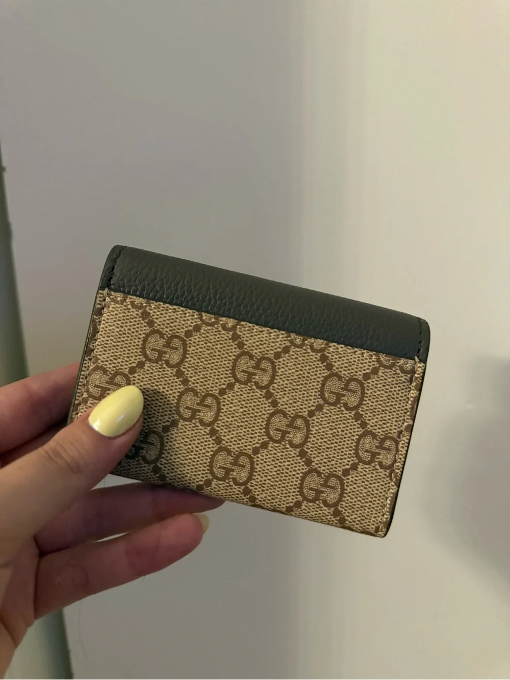 Gucci Brown Leather Continental Wallet with Gold GG Emblem